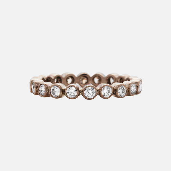 Meadow Diamond Small Band in 18K Alpine Gold