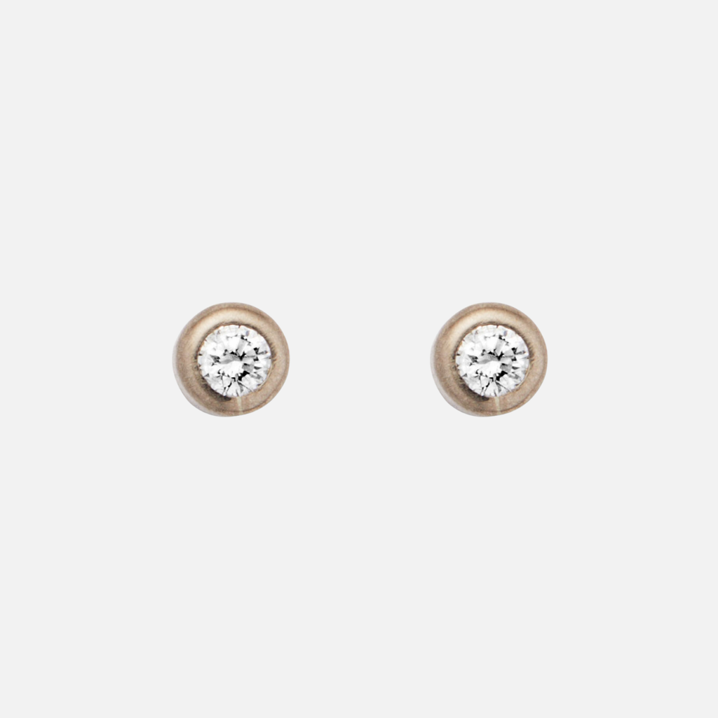 Meadow Diamond Studs in 18K Alpine Gold Reinstein Ross Goldsmiths