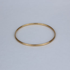 Sonoma Oval Bangle in 20K Peach Gold- 3.5mm Reinstein Ross Goldsmiths