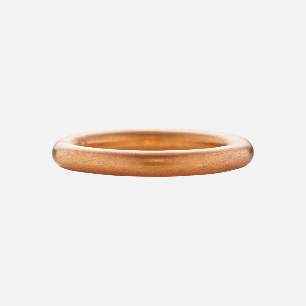 Round Band in 22K Apricot Gold- 3mm Reinstein Ross Goldsmiths