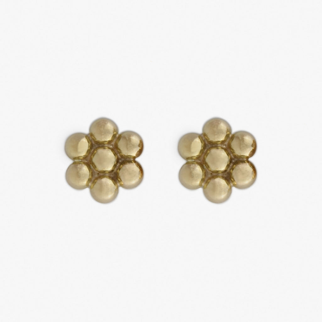 Snowdrop Large Studs in 20K Peach Gold Reinstein Ross Goldsmiths