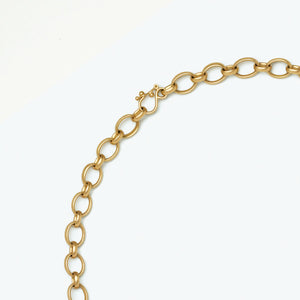 Sonoma Mixed Link Chain Necklace in 20K Peach Gold Reinstein Ross Goldsmiths