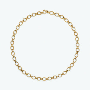 Sonoma Mixed Link Chain Necklace in 20K Peach Gold Reinstein Ross Goldsmiths