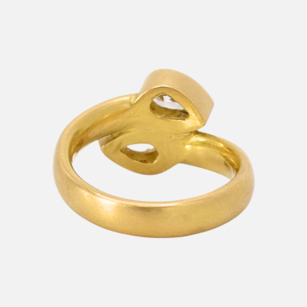 Sonoma "Toi et Moi" Diamond Ring in 20K Peach Gold