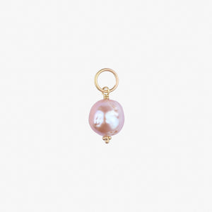Tania Rosebud Baroque Pearl Pendant in 20K Peach Gold Reinstein Ross Goldsmiths