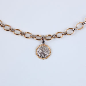 Sonoma "Twist" Golfball Pendant in 22K Apricot Gold and 18K Alpine Gold Reinstein Ross Goldsmiths