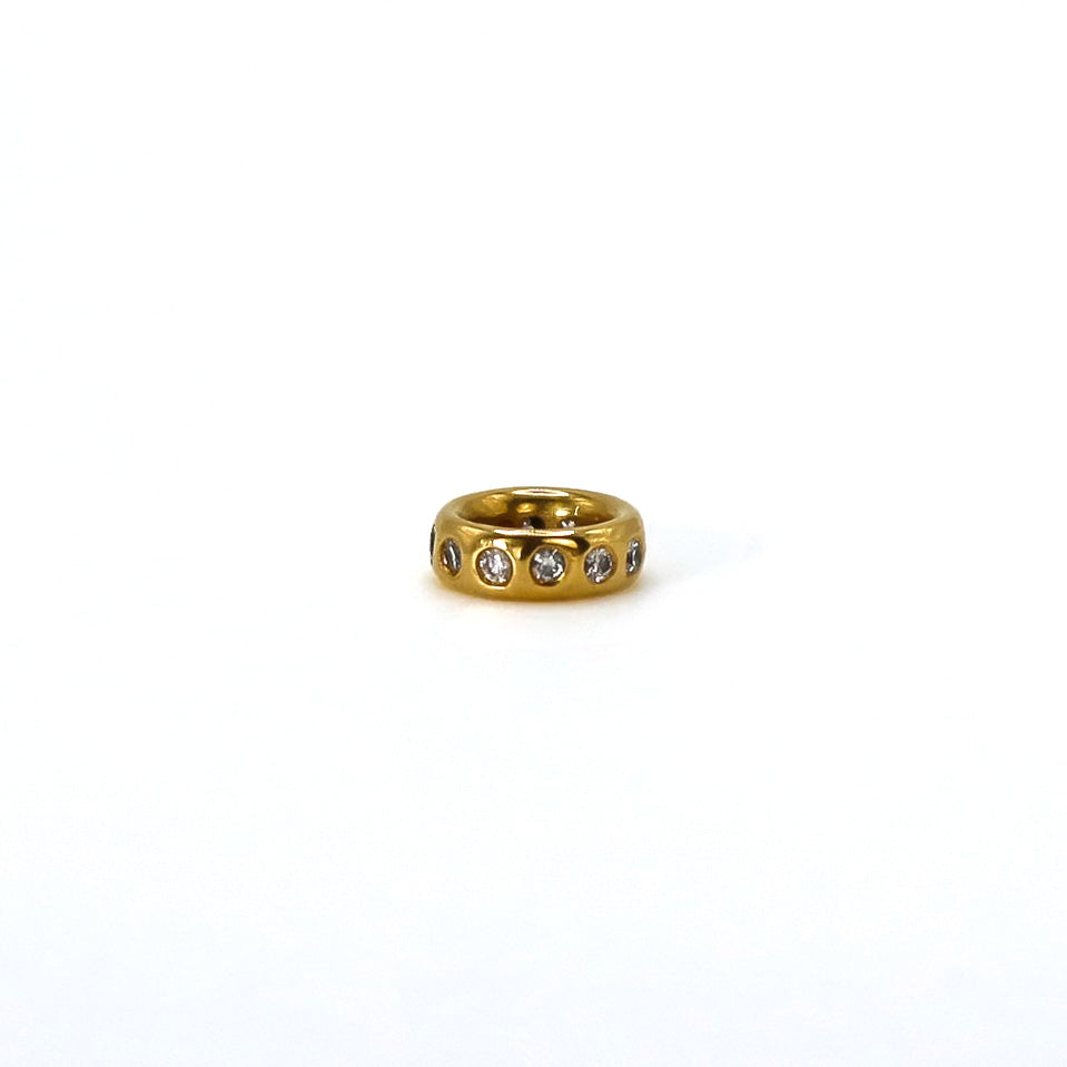 Sonoma Rondelle Diamond Pendant in 20K Peach Gold