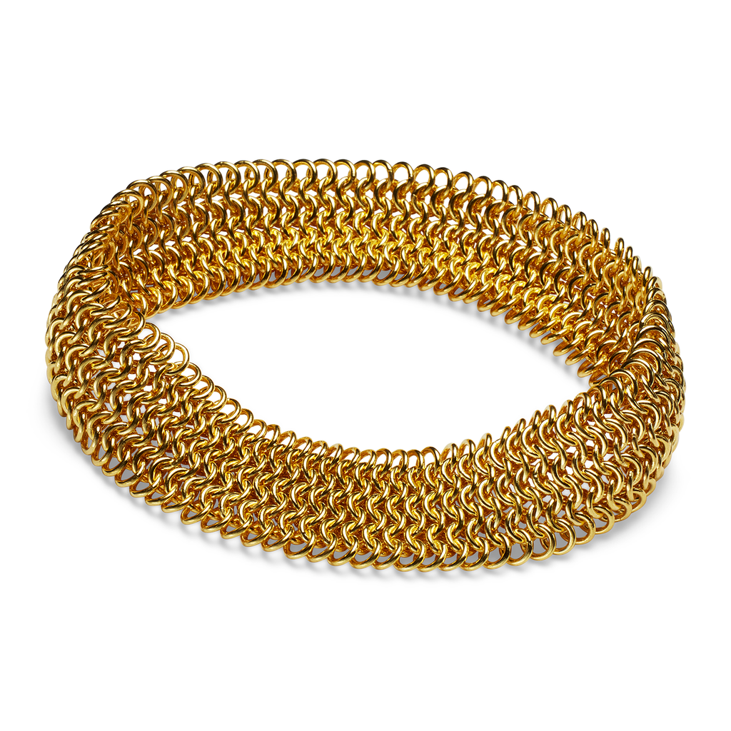 Guinevere Seven Row Bracelet in 22K Nectar Gold Reinstein Ross Goldsmiths