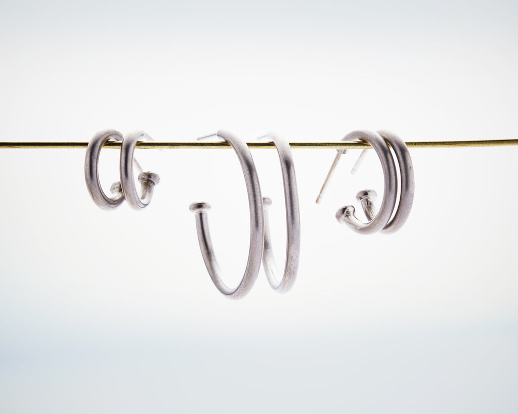 Hoopstock Baby Hoops in 18K Alpine Gold