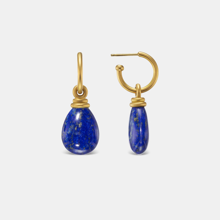 Grand Lapis Tear Drops in 20K Peach Gold