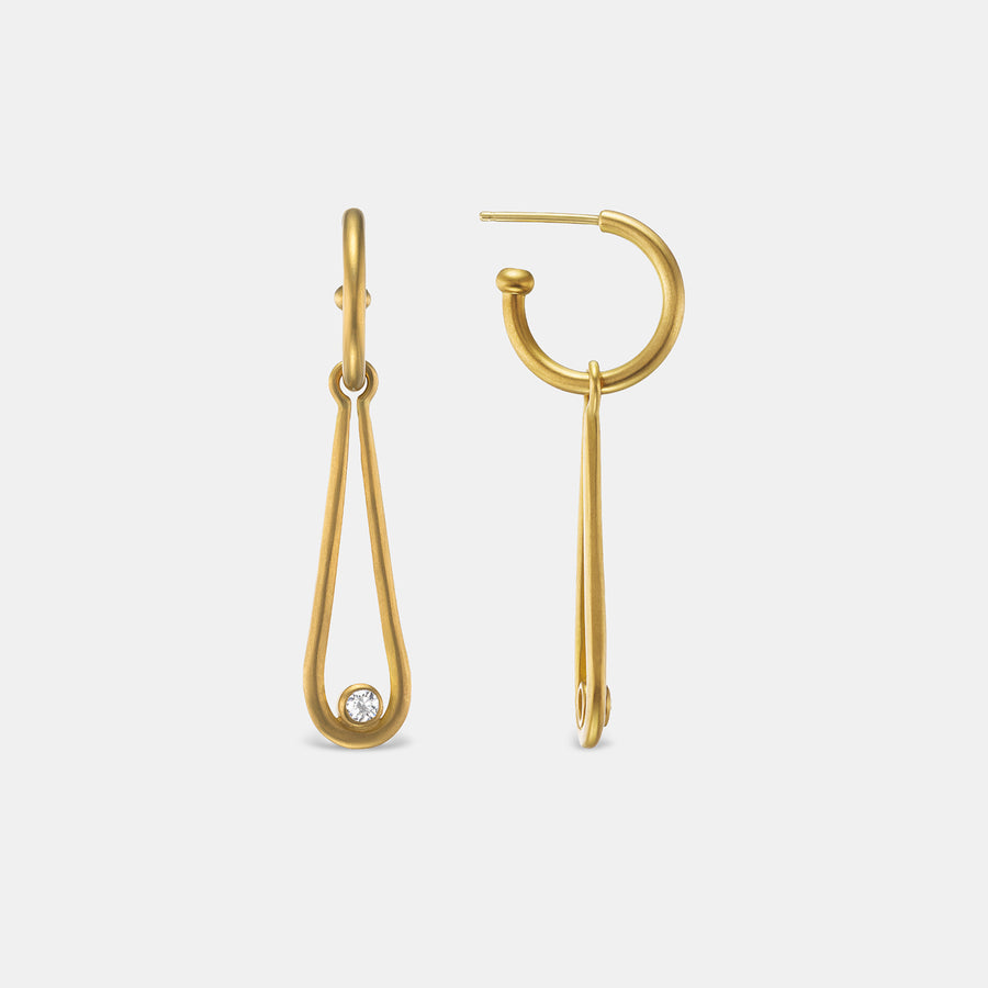 Sonoma Teardrop and Diamond Drops in 20K Peach Gold