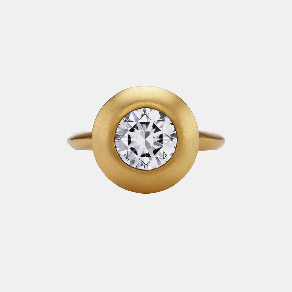Duomo Lab Diamond Ring in 20K Peach Gold