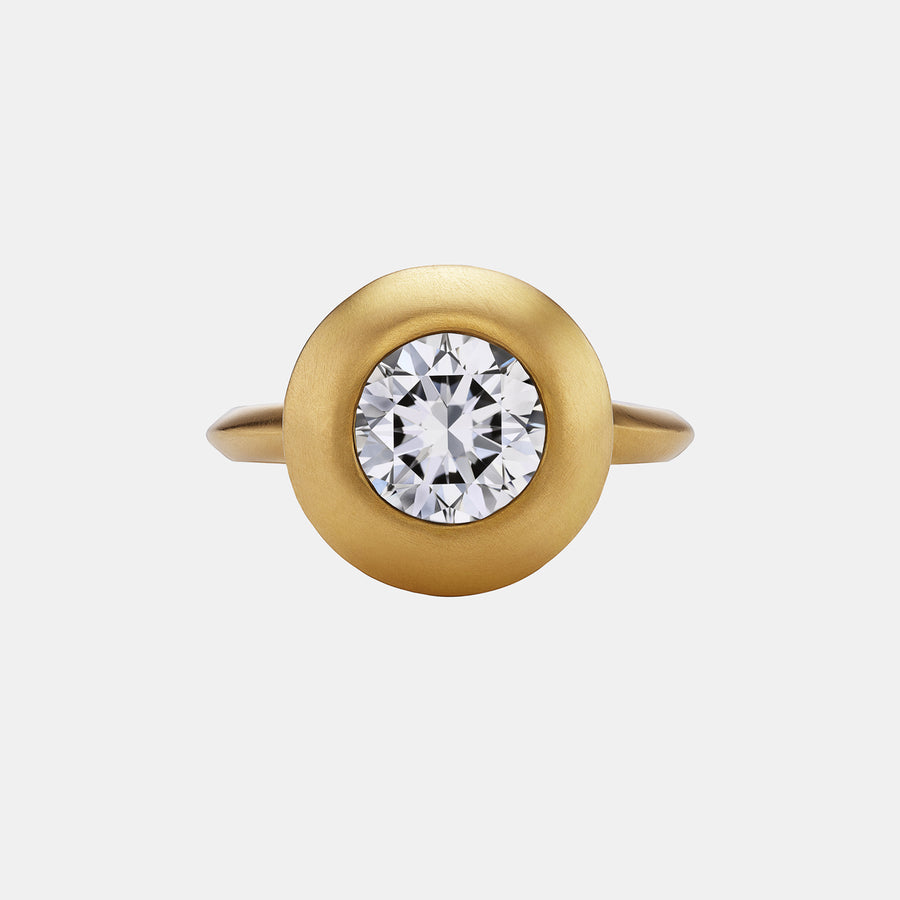 Duomo Lab Diamond Ring in 20K Peach Gold