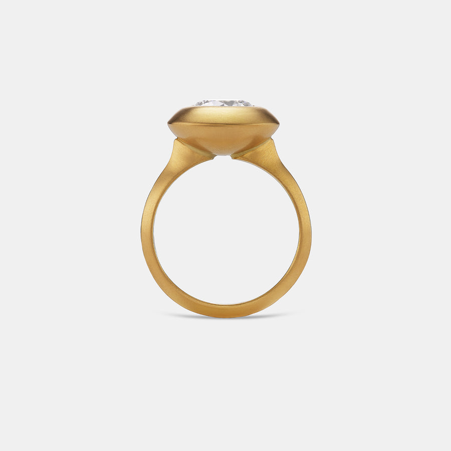 Duomo Lab Diamond Ring in 20K Peach Gold