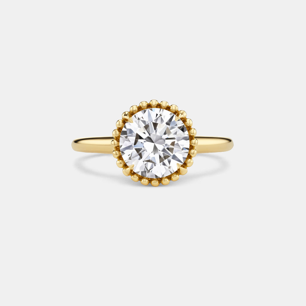 The "Stellene" Lab Diamond Ring in 18K Yellow Gold