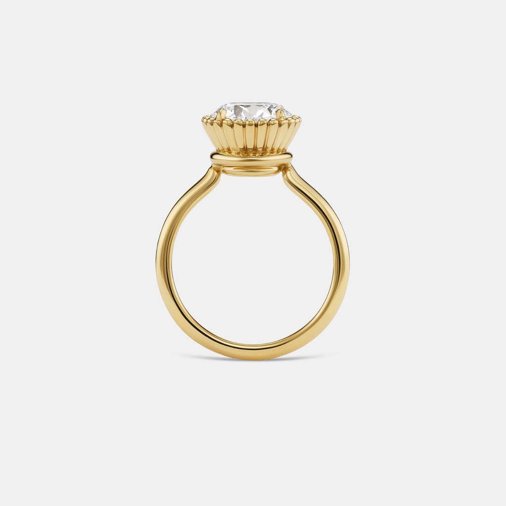The "Stellene" Lab Diamond Ring in 18K Yellow Gold