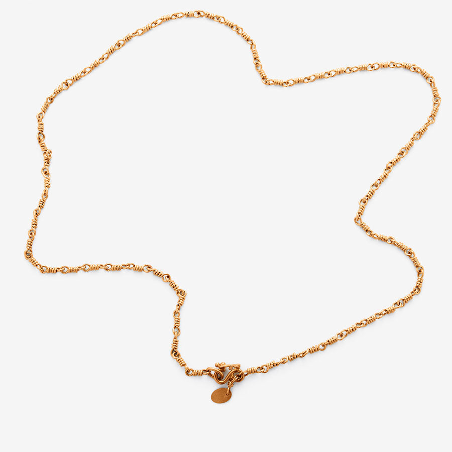 Isabella "Classic" Necklace in 22K Apricot Gold Reinstein Ross Goldsmiths