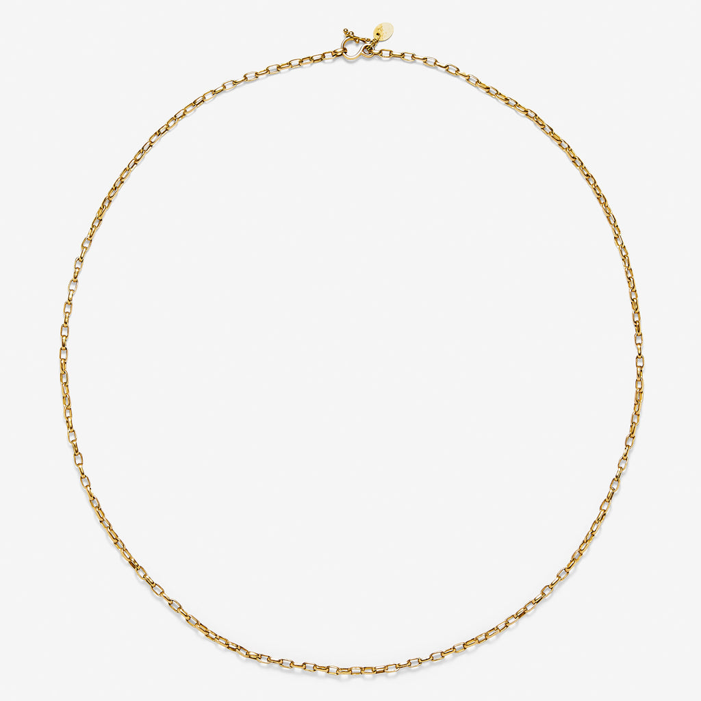 Sonoma Mini Link Chain Necklace in 20K Peach Gold Reinstein Ross Goldsmiths