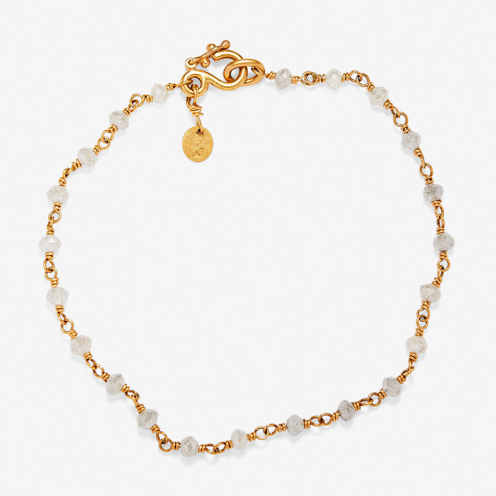 Isabella Grey Diamond Bracelet in 22K Apricot Gold Reinstein Ross Goldsmiths