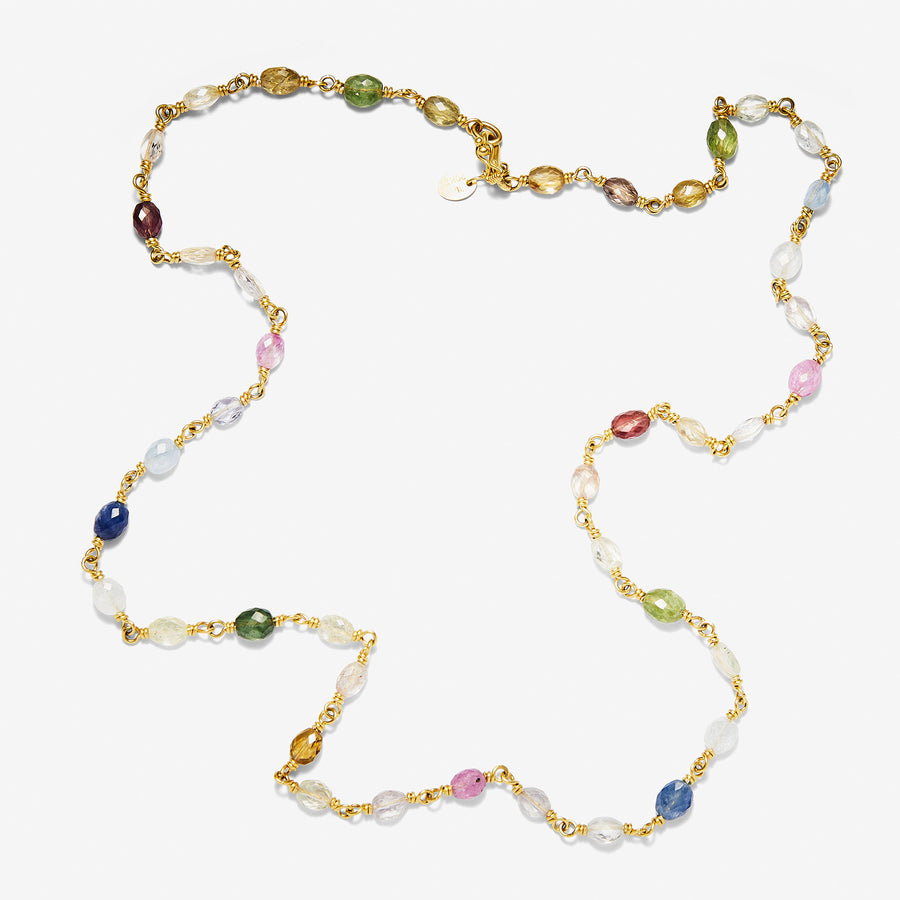 Isabella "Treasure Chest" Necklace in 20K Peach Gold- 22'' Reinstein Ross Goldsmiths
