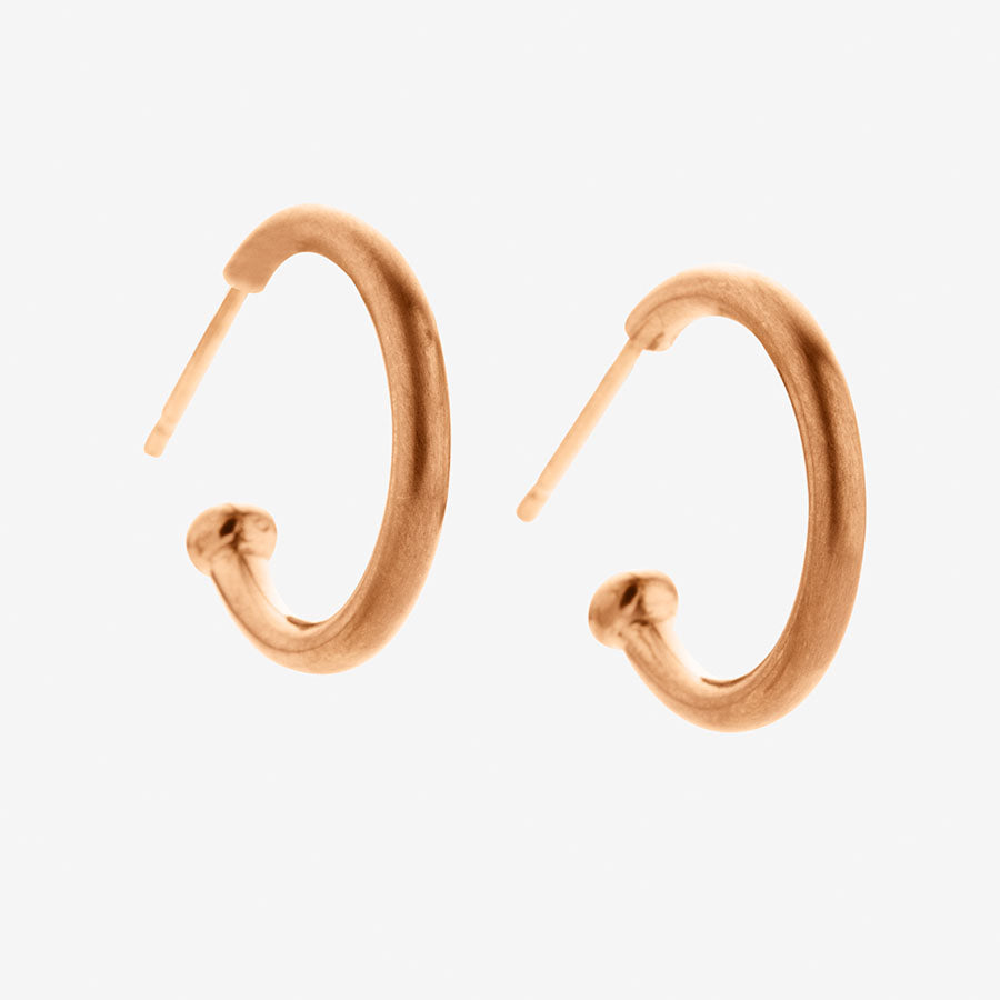 Hoopstock Regular Hoops in 22K Apricot Gold