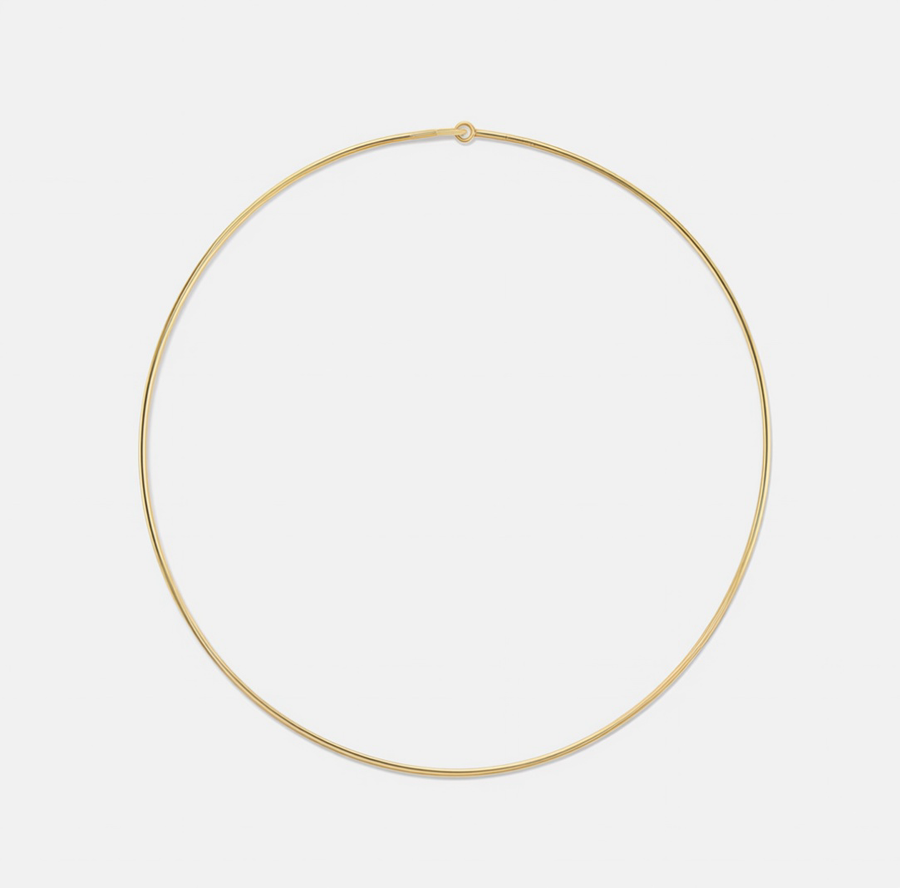 Commercial 18K Gold Tube Choker - 1.5mm