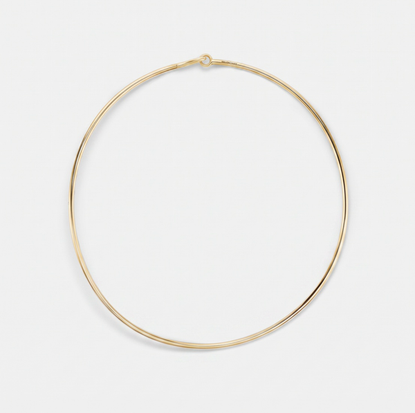 Commercial 18K Gold Tube Choker - 2.5mm