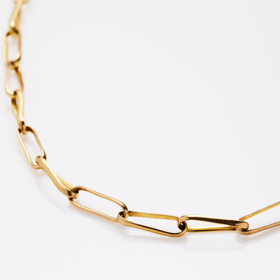 Tivoli Twist Chain Necklace in 20K Peach Gold- 22 1/2" Reinstein Ross Goldsmiths