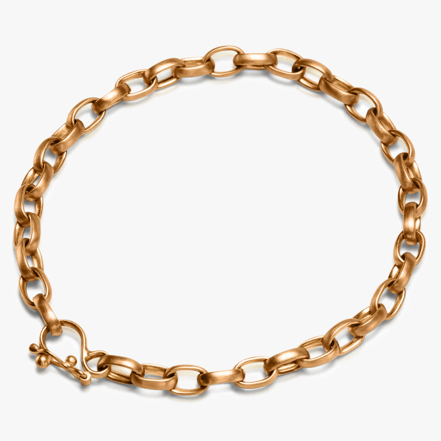 Sonoma Small Link Chain Bracelet in 22K Apricot Gold Reinstein Ross Goldsmiths