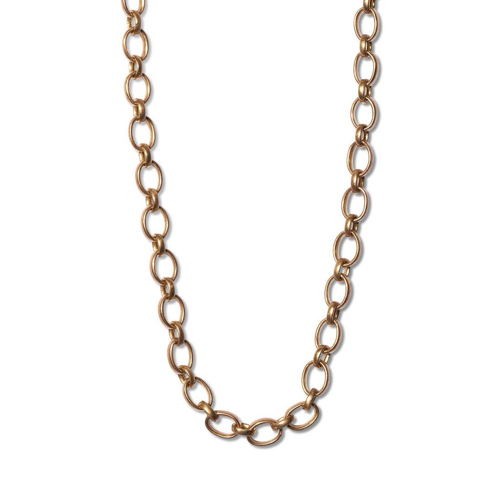 Sonoma Mixed Link Chain Necklace in 20K Peach Gold – Reinstein Ross