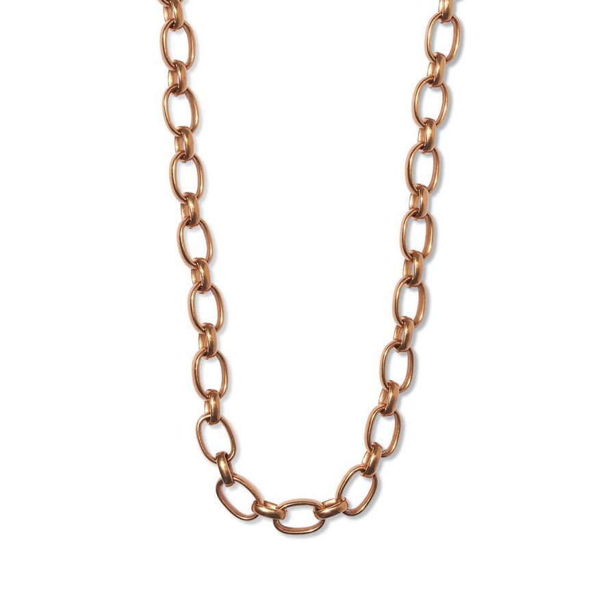 Sonoma Mixed Link Chain Necklace in 22K Apricot Gold Reinstein Ross Goldsmiths