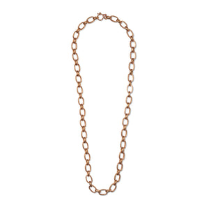 Sonoma Medium Mixed Link Chain Necklace in 22K Apricot Gold Reinstein Ross Goldsmiths
