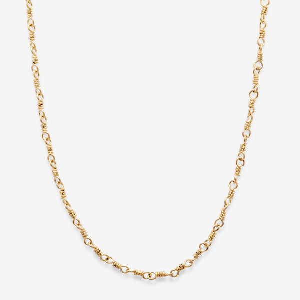 Isabella Mini Necklace in 20K Peach Gold- 18