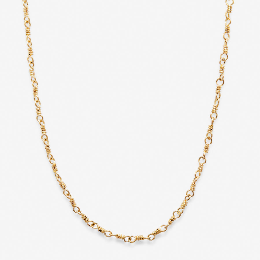 Isabella Mini Necklace set in 20K Peach Gold- 18
