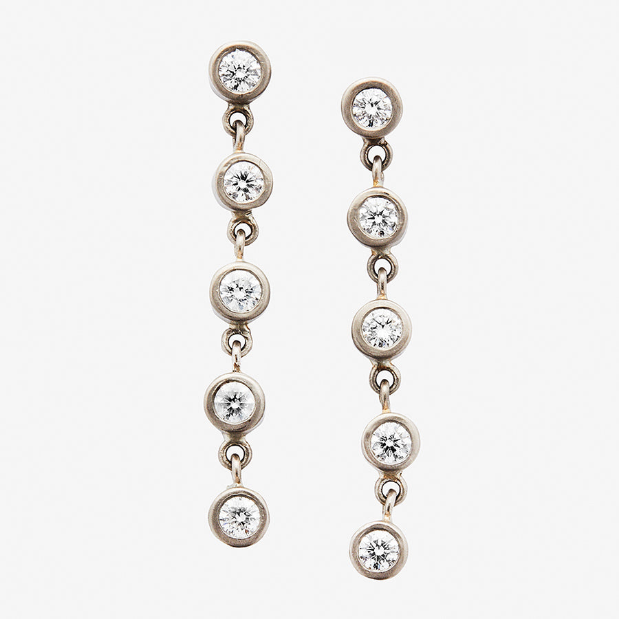 Meadow Rivière Diamond Earrings in 18K Alpine Gold – Reinstein Ross