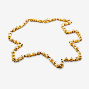 Garland Rivière Diamond Necklace in 20K Peach Gold Reinstein Ross Goldsmiths