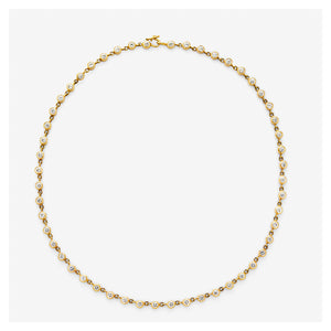 Meadow Rivière Diamond Necklace in 20K Peach Gold- 16" Reinstein Ross Goldsmiths