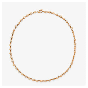 Meadow Rivière Diamond Necklace in 22K Apricot Gold- 16" Reinstein Ross Goldsmiths