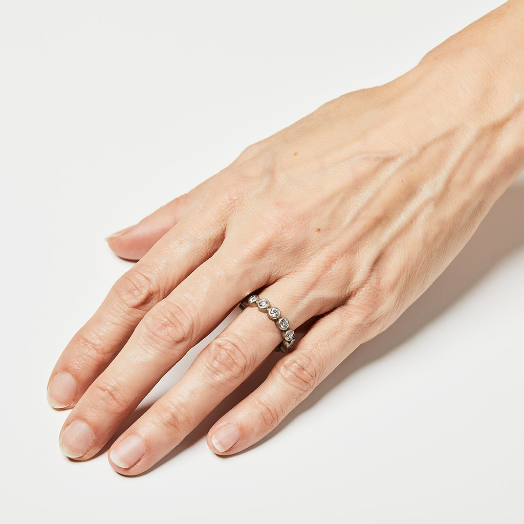 Meadow Diamond Band in 18K Alpine Gold