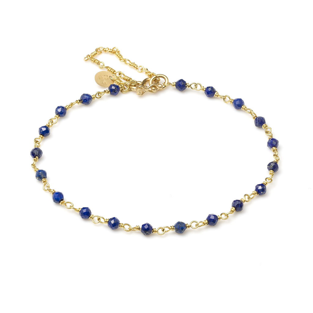 Isabella "Classic" Lapis Bracelet in 20K Peach Gold Reinstein Ross Goldsmiths