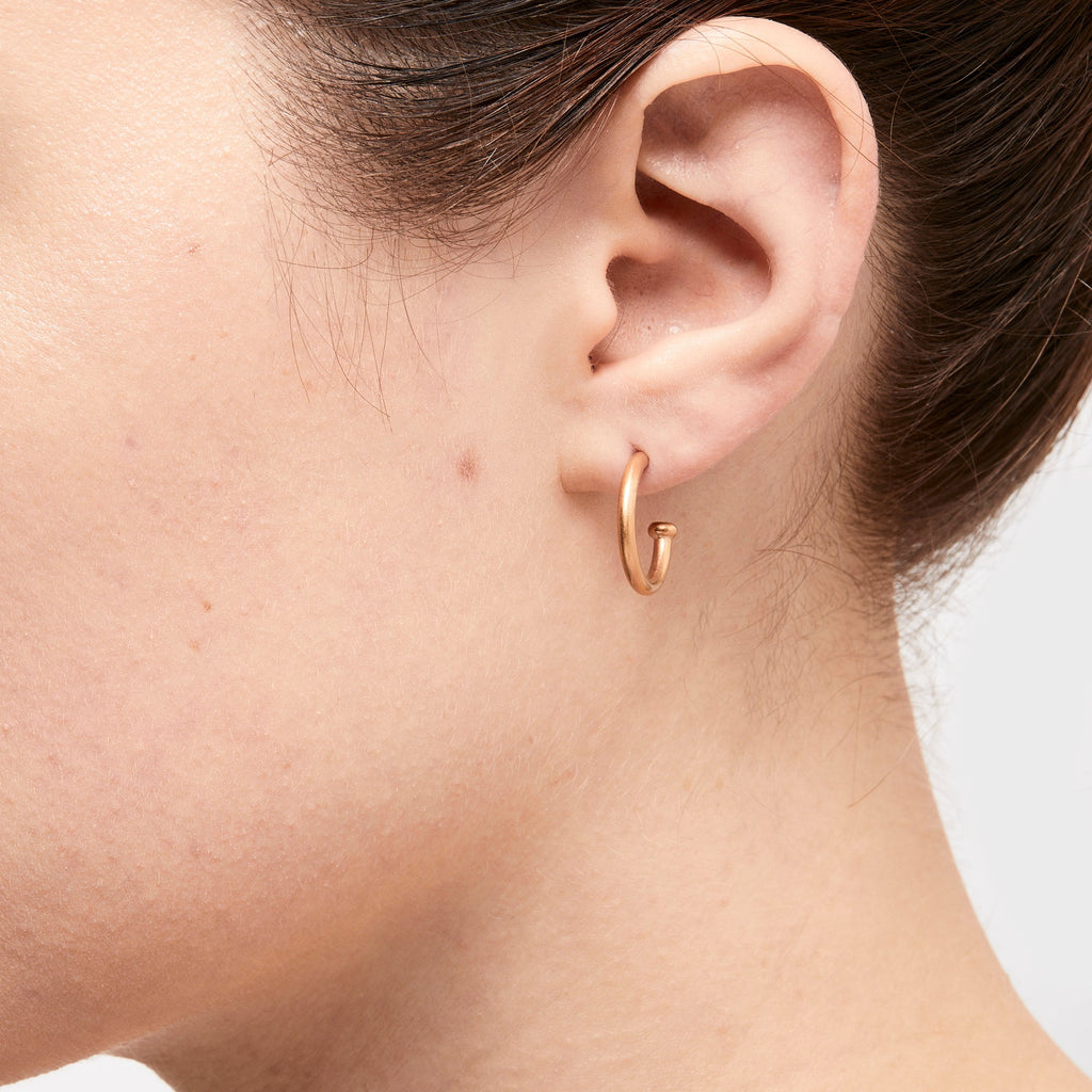 Hoopstock Regular Hoops in 20K Peach Gold