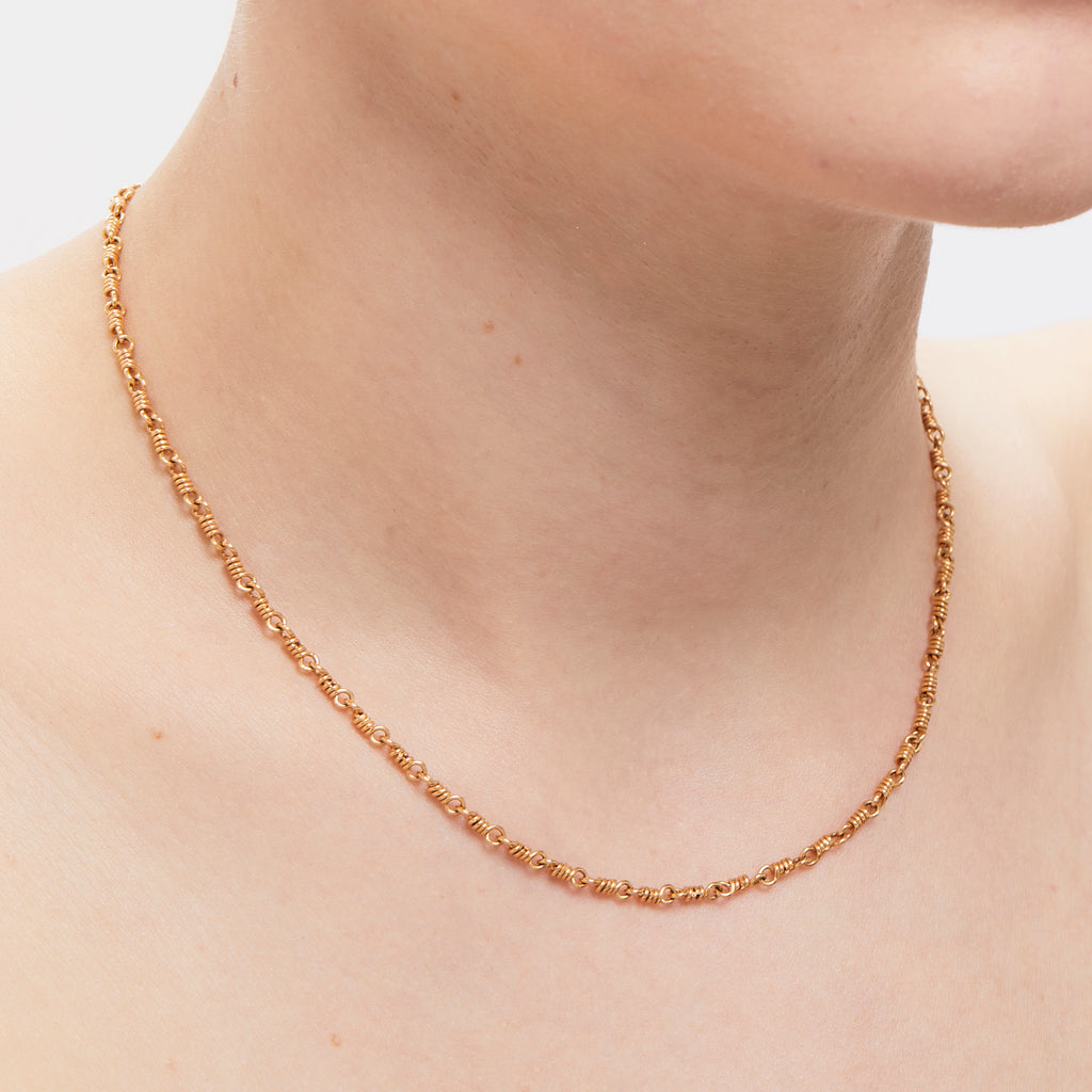 Isabella "Classic" Necklace in 20K Peach Gold