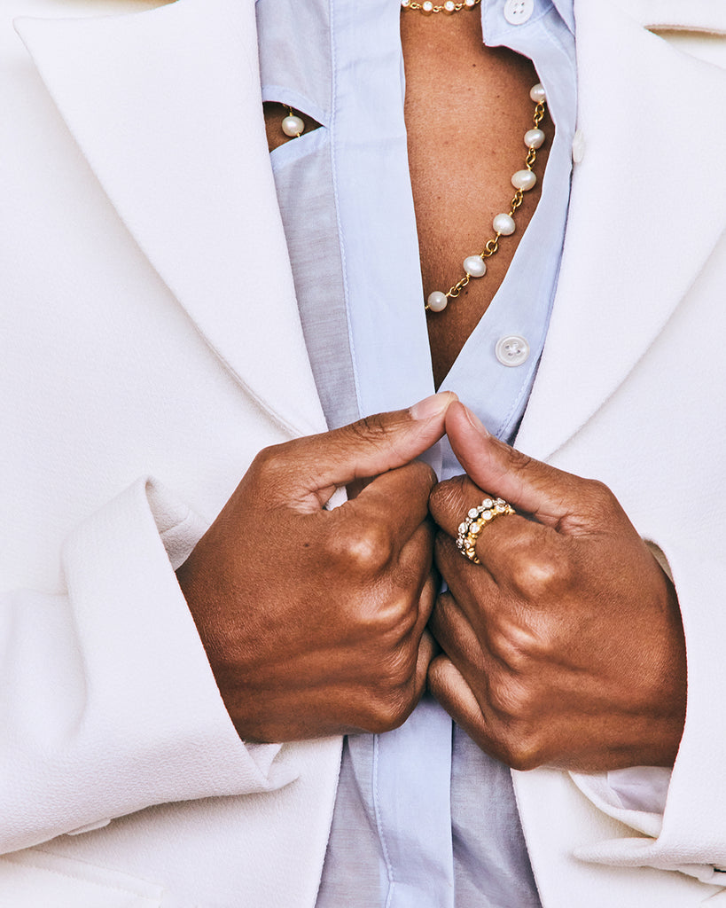 Garland Diamond Band in 18K Alpine Gold
