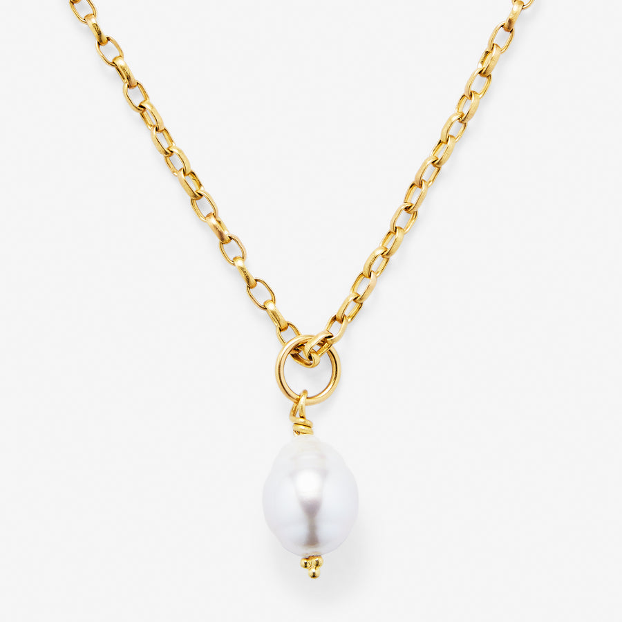 Tania Baroque South Sea Pearl Pendant in 20K Peach Gold Reinstein Ross Goldsmiths