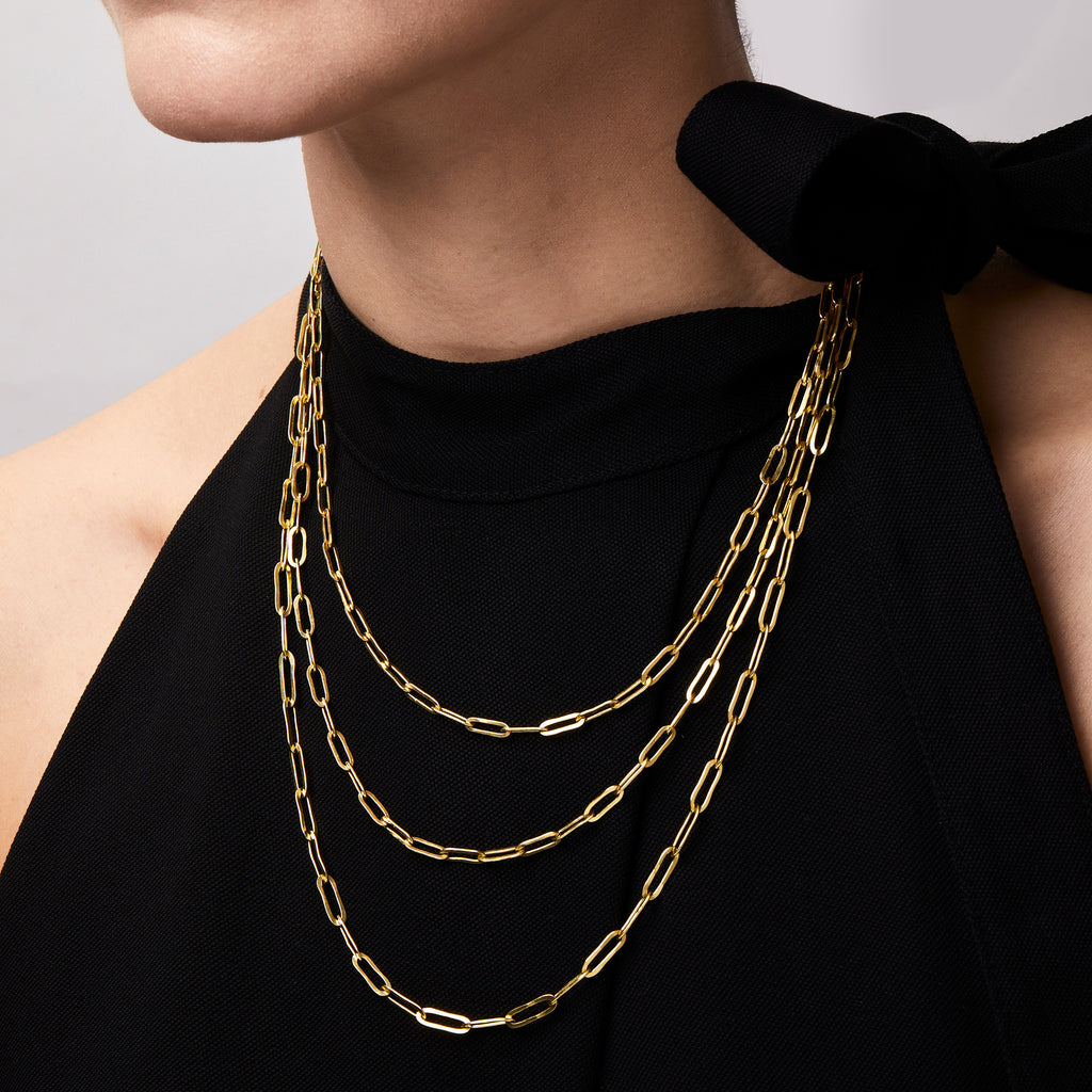 Tivoli Medium Chain Necklace in 20K Peach Gold- 18''