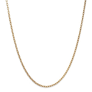 Oval Link Chain Necklace in 20K Peach Gold- 18" Reinstein Ross Goldsmiths
