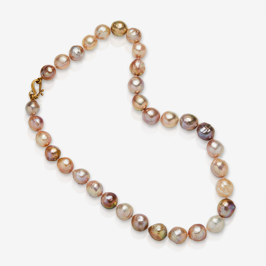 Dyan Strand Rosebud Pearl Necklace in 20K Peach Gold- 18 – Reinstein Ross