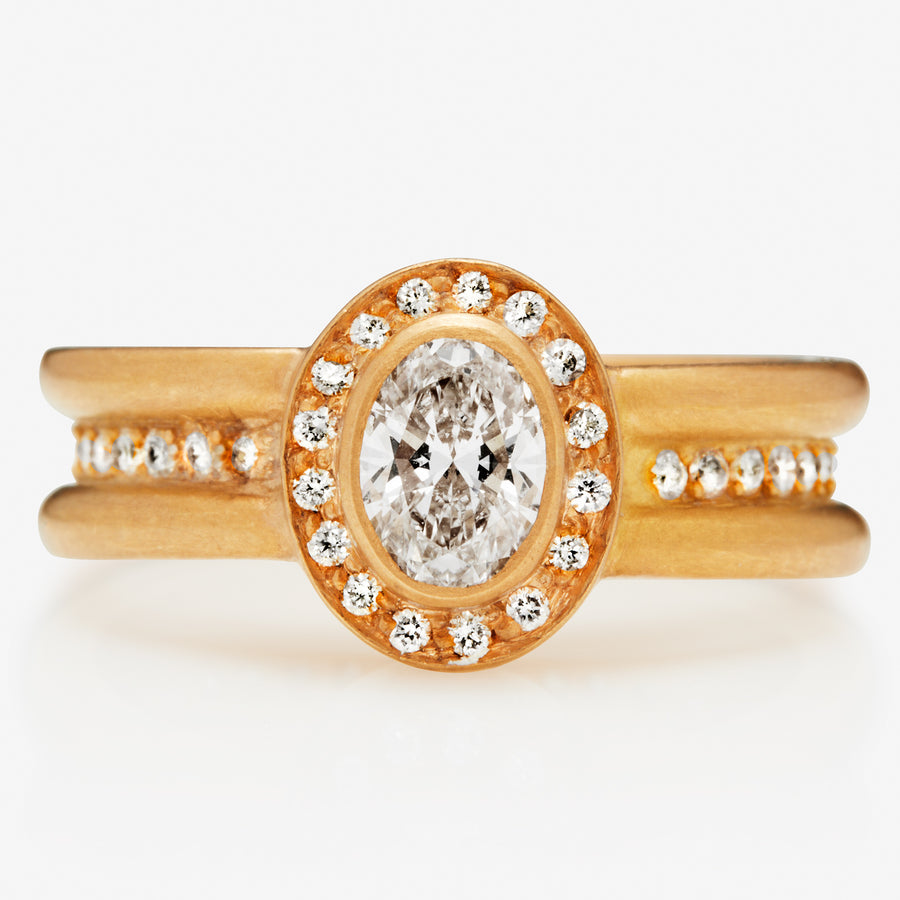 Mark Jewellers Ladies Fancy 22K Diamond Ring - Mark Jewellers