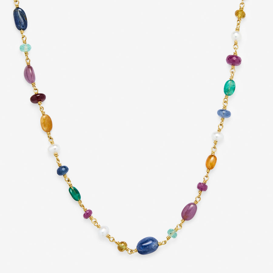 Isabella "Grand Treasure Chest" Necklace in 20K Peach Gold- 24" Reinstein Ross Goldsmiths