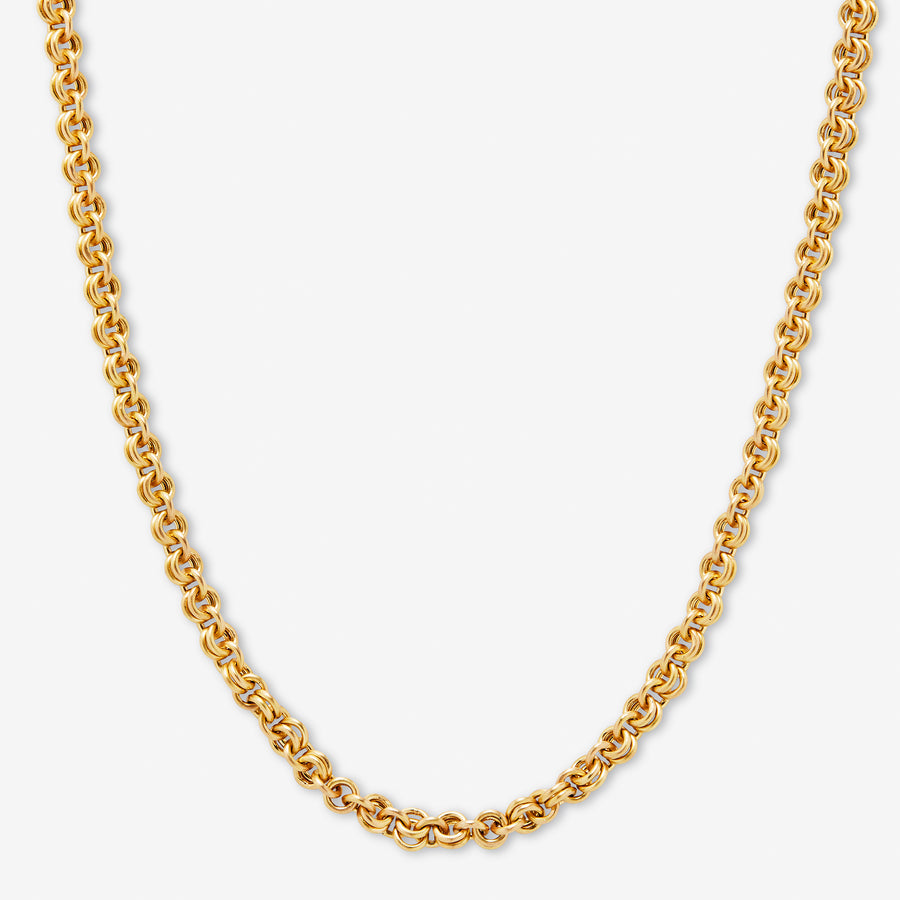 Dyan "Pre Raphaelite" Medium Chain Necklace in 20K Peach Gold Reinstein Ross Goldsmiths